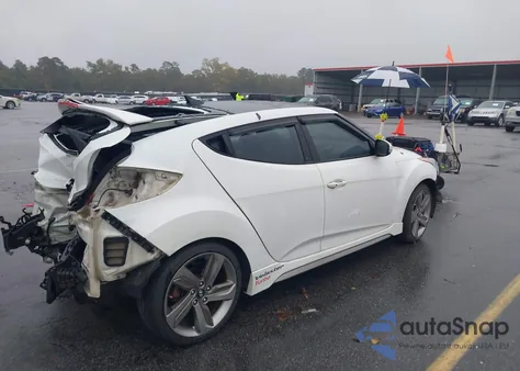 2013 Hyundai Veloster Turbo W/Black z USA, uszkodzony, nr VIN KMHTC6AE5DU176800
